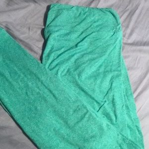 Tall and Curvy Teal Heathered LulaRoe Leggings